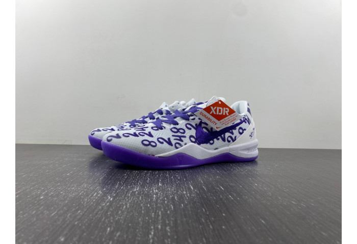 Nike Kobe 8 Protro “White Court Purple” 100-FQ3549
