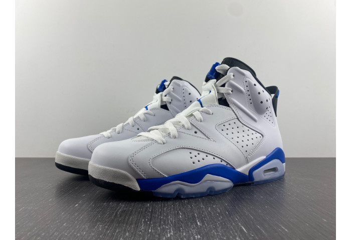 AIR JORDAN 6 RETRO ''SPORT BLUE'' 384664-107