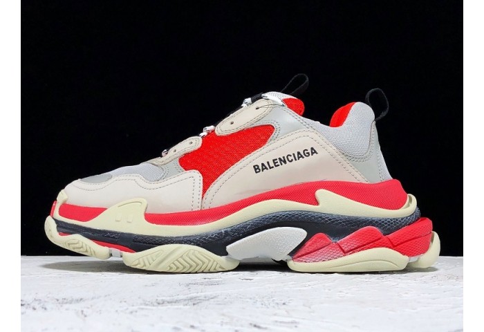 Balen TRIPLE S TRAINERS CLEAR SOLE  GREY GLOW  WHITE   541624  W09OH  1009