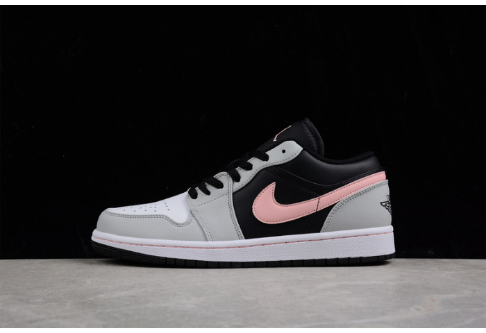 Air Jordan 1 Low Black Grey Pink 553558-062