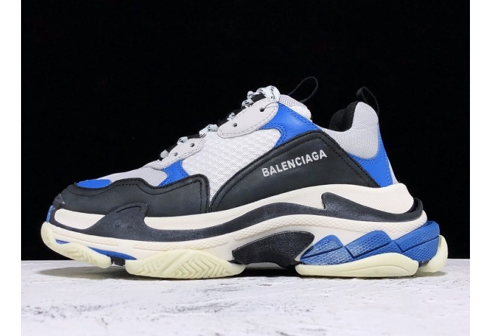 Balen TRIPLE S TRAINERS CLEAR SOLE B;ACK BLUE  WHITE   541624  W09OH  1007