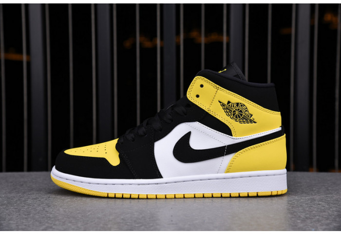 Air Jordan 1 Mid Yellow Toe Black 852542-071