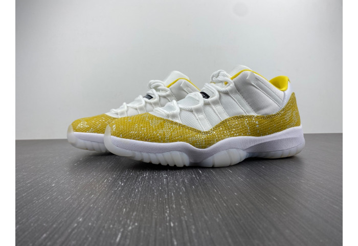 Air Jordan 11 Low WMNS “Yellow Snakeskin” AH7860-107.