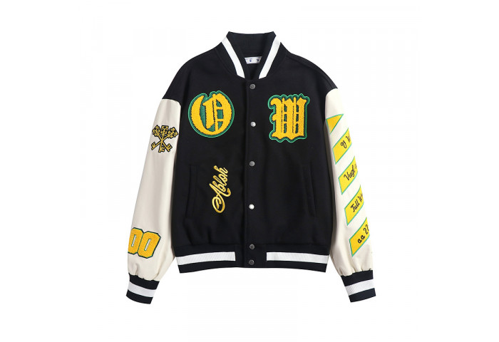 0ff white varsity jacket