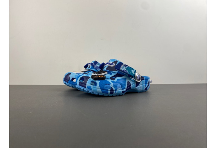 bape x Cr*0*s classic clog ''abc camo - blue''