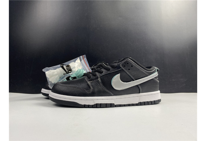 nike sb dunk low Di*m*nd supply co black Di*m*nd bv1310-001