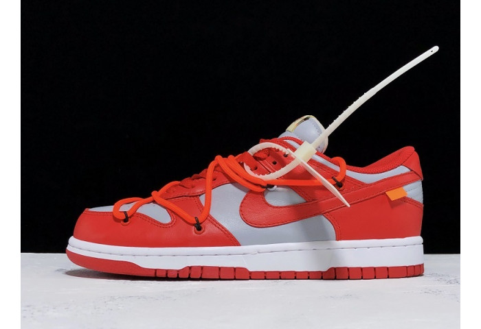 OF X Nike Dunk Low University Red CT0856-600