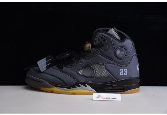 OF X Air Jordan 5 Retro Black CT8480-001