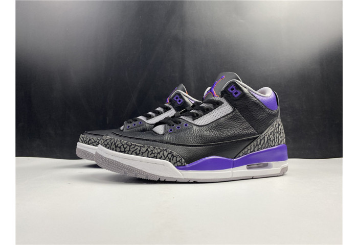 Air Jordan 3 Retro Black Court Purple CT8532-050