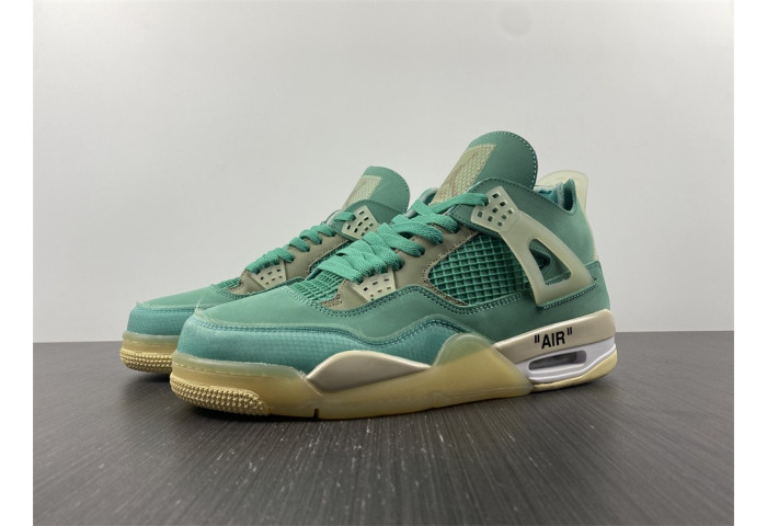 OF x Air Jordan 4 Sail Neptune Green CV9388-102