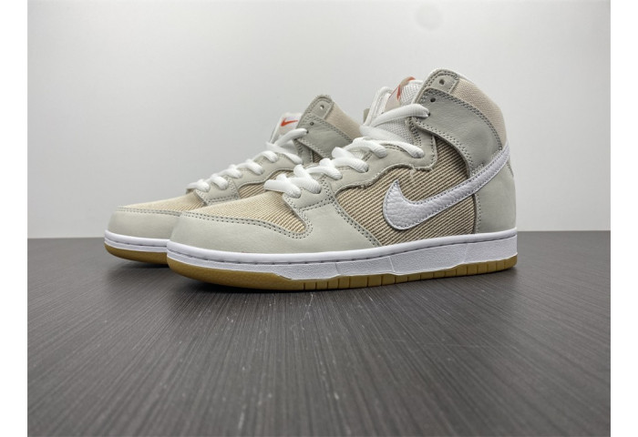 Nike SB Dunk High Pro ISO Orange Label Unbleached Natural DA9626-100