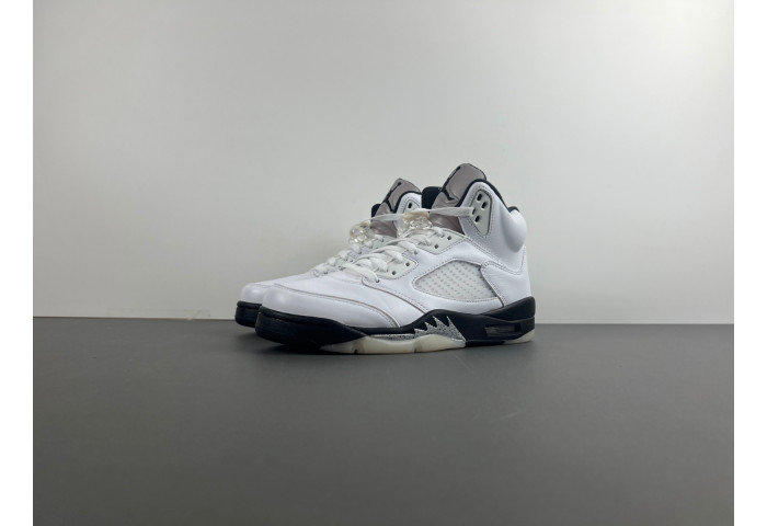 Air Jordan 5 White/Black-Sail-Metallic Silver DD0587-110