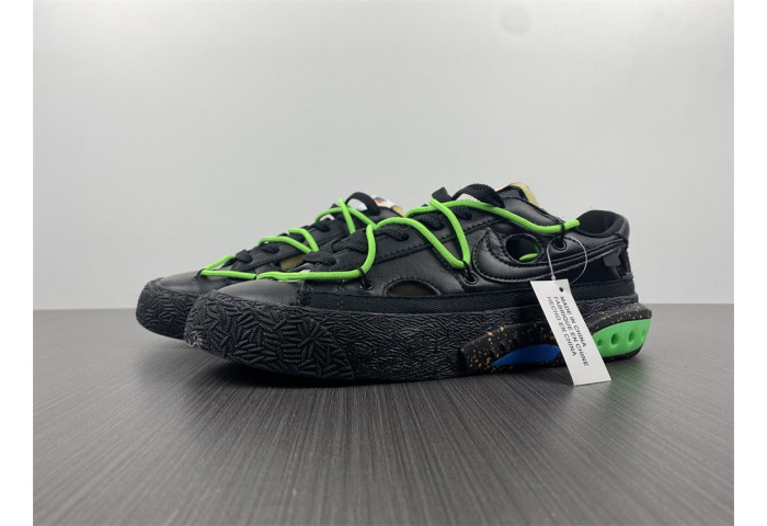 OF x Nike Blazer Low Black/Black-Green DH7863-001