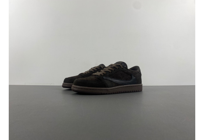 Travis Scott x Air Jordan 1 Low OG “Velvet Brown” DM7866-202.