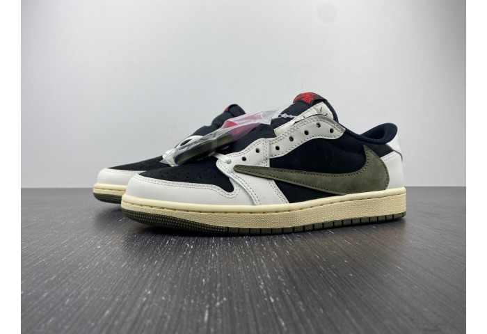 Travis Scott x Air Jordan 1 Low OG “Olive”  DZ4137-106