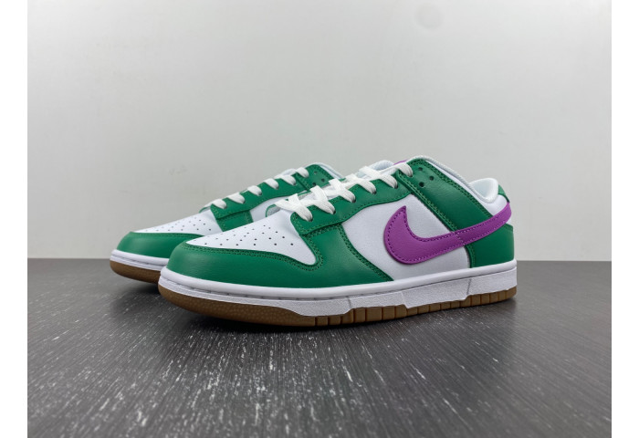 Nike Dunk Low White Stadium Green Fuchsia FD9922-151