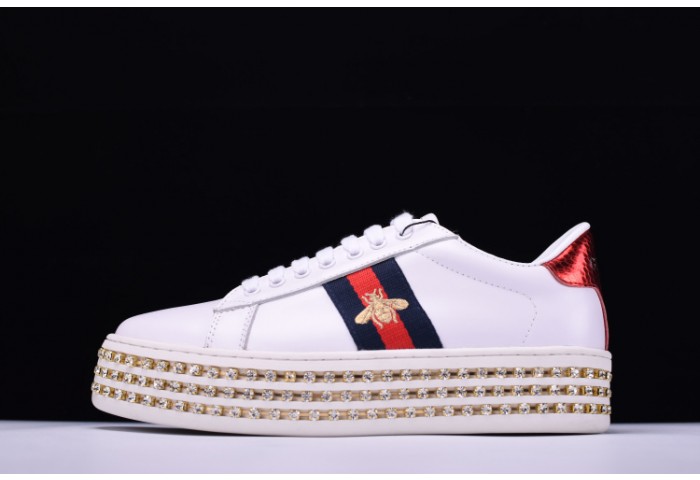 GU Ace Embellished SNEAKER WITH CRYSTALS womens 505995DOPE0