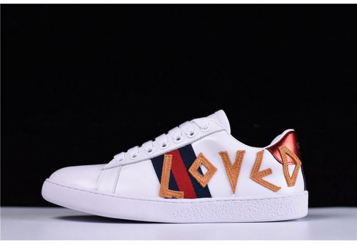 GU ACE EMBROIDERED LOW-TOP SNEAKER WITH LOVED womens 497090 DOPE0 9095