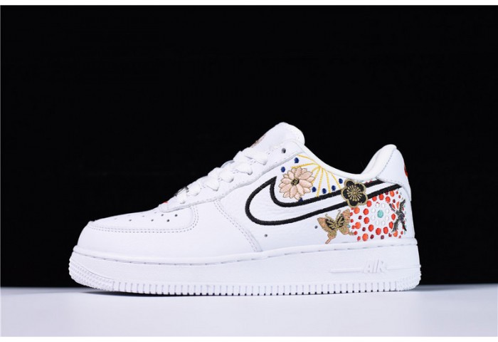 Nike Air Force 1 07 LNY QS Lunar New Year White  Flowers WOMENS  AJ8298-100