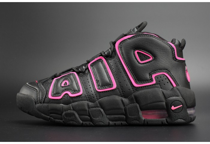 Nike Air More Uptempo GS “Hyper Pink” black/ pink womens 415082-003