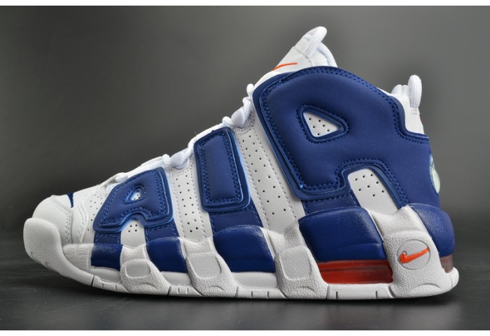 Nike Air More Uptempo “Knicks” White/Deep Royal Blue womens 415082-103