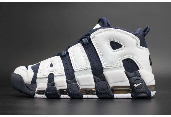 Nike Air More Uptempo “Olympic” White/Midnight Navy mens 414962-104
