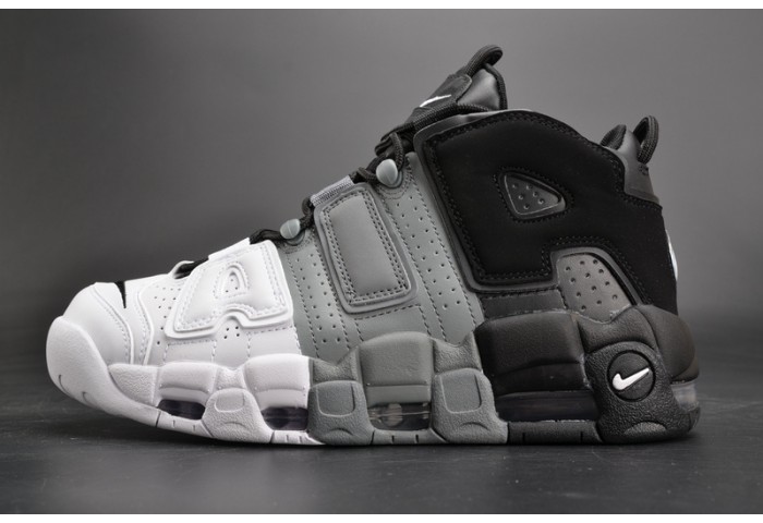 Nike Air More Uptempo “Tri-Color” black-Grey-White mens 921948-002