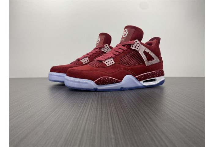 Air Jordan 4 Retro Oklahoma Sooners PE SU18 MNJDLS 731 LN3