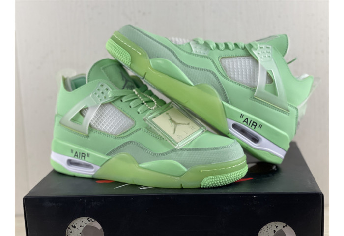 OF x Wmns Air Jordan 4 Green