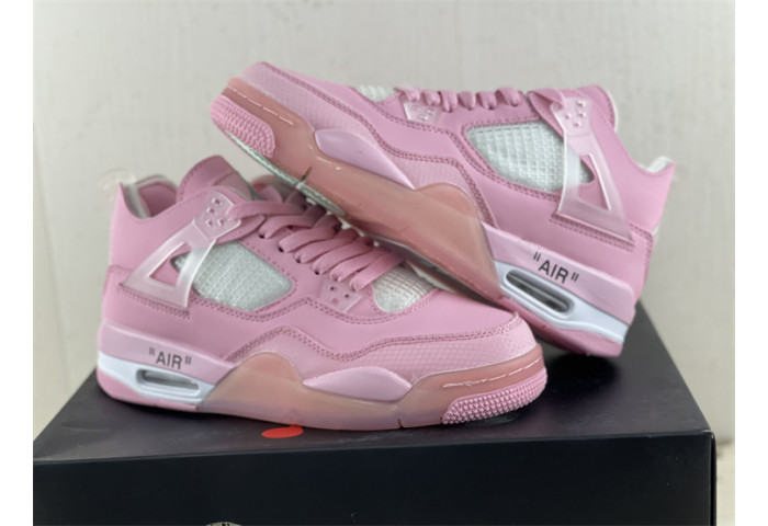 OF x Wmns Air Jordan 4 pink