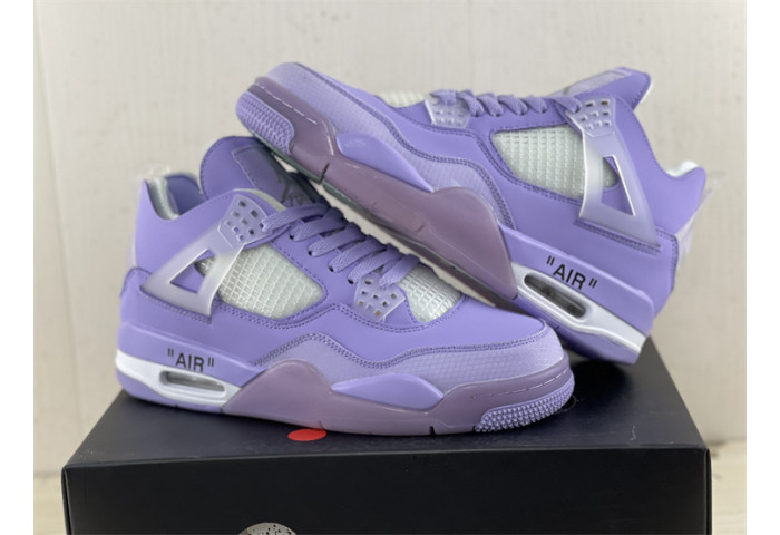 OF x Wmns Air Jordan 4 purple
