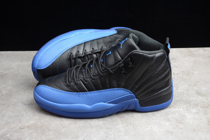 Air Jordan 12 Retro Black Game Royal 130690-014