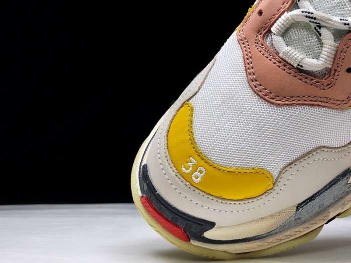Balen Triple S Cream Yellow Red 490672  w09O5  9035