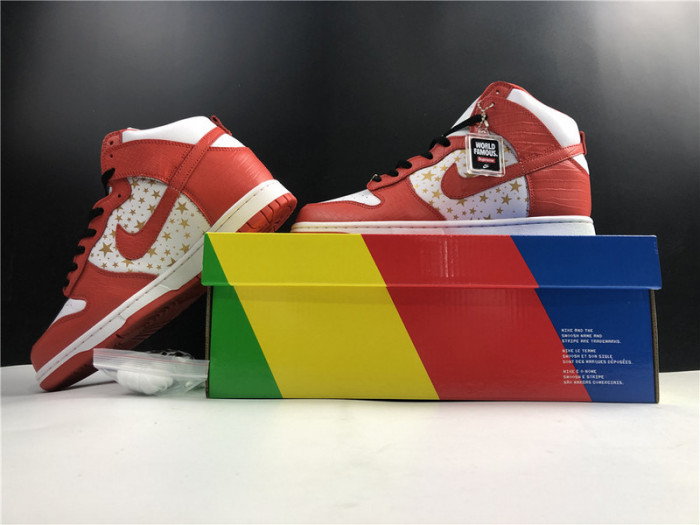 Nike Dunk High Pro SB Sup3eme Red Stars 307385-161
