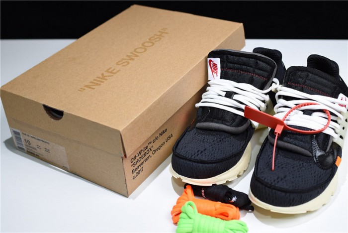 OF X Nike Air Presto BLACK/BLACK-MUSLIN  AA3830-001