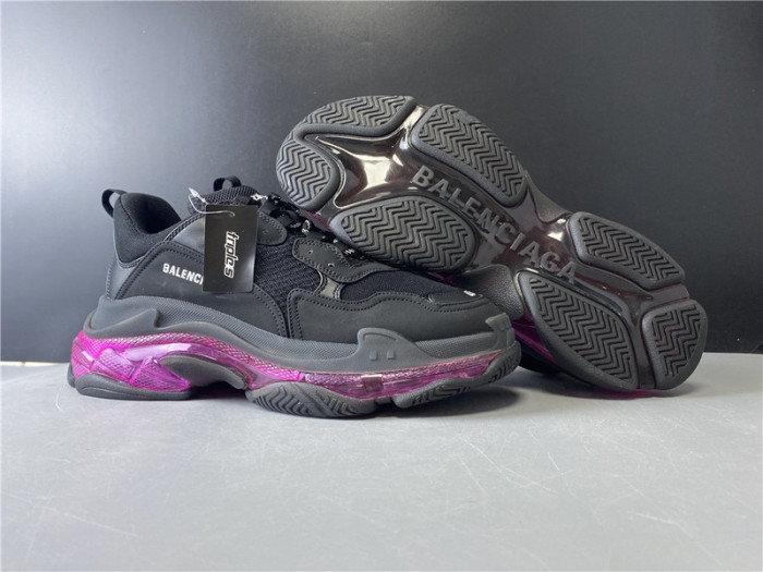 Balen Triple S Black Sneaker 541624 W09OA 0829