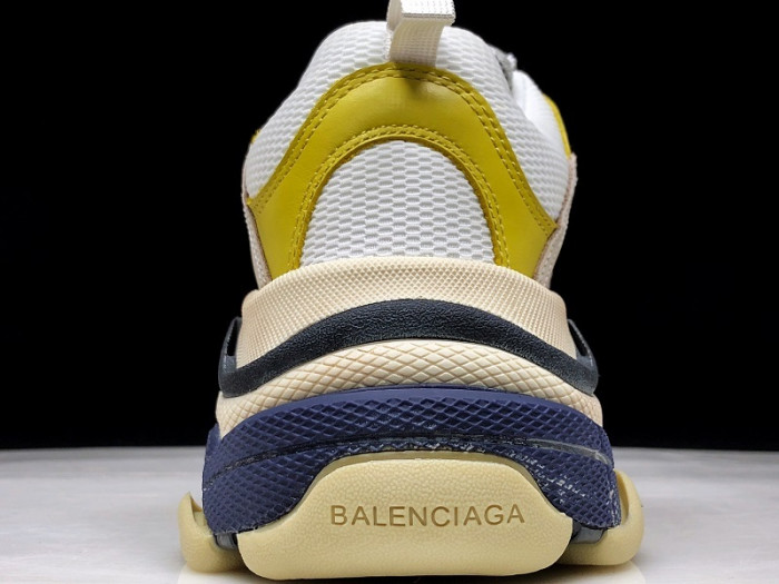 Balen TRIPLE S TRAINERS CLEAR SOLE  GREY YELLOW WHITE 541624 W09OH 1008