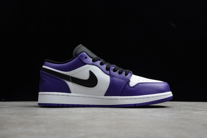AIR JORDAN 1 LOW COURT PURPLE WHITE 553558-500