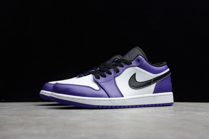 AIR JORDAN 1 LOW COURT PURPLE WHITE 553558-500