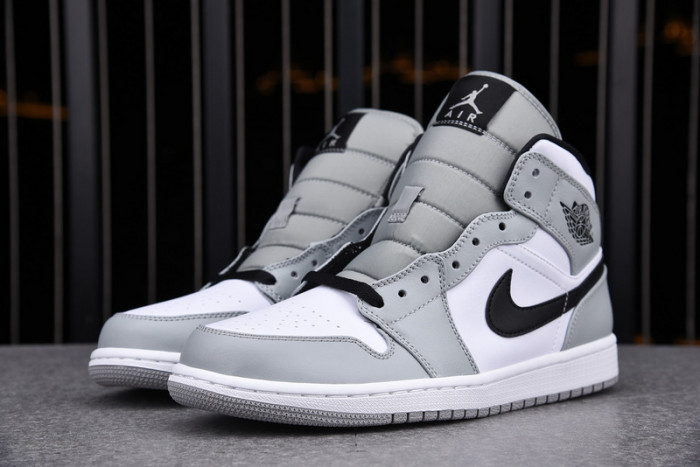Air Jordan 1 Mid Light Smoke Grey 554724-092