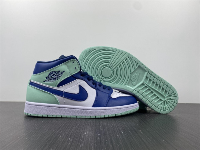 Air Jordan 1 Mid Blue Mint 554724-413