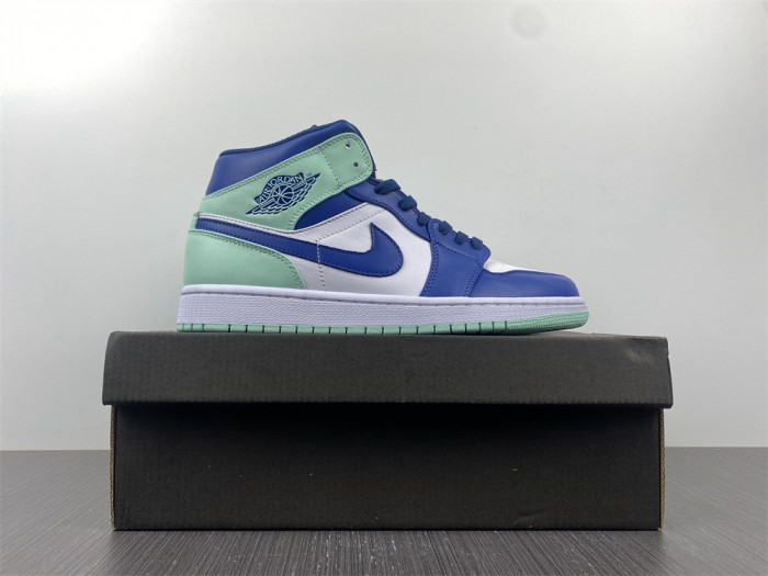 Air Jordan 1 Mid Blue Mint 554724-413