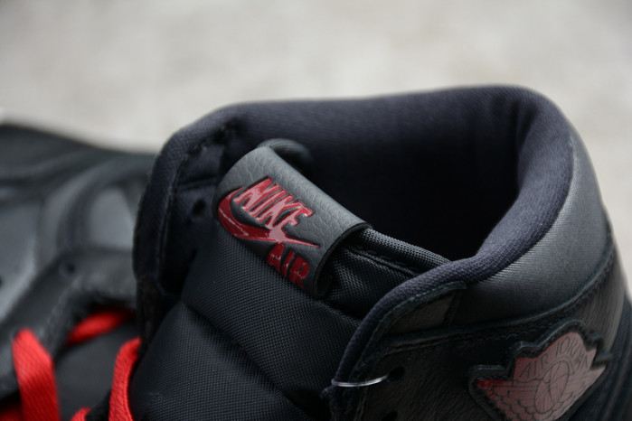 Air Jordan 1 Retro High Black Satin Gym Red 555088-060
