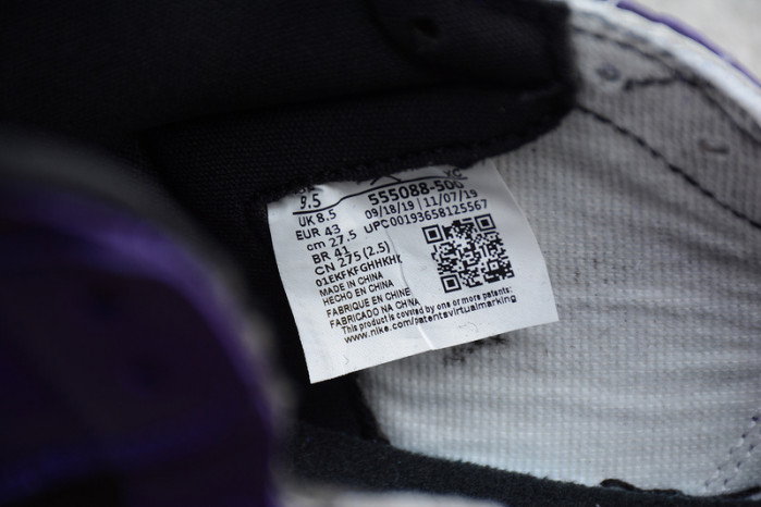 Air Jordan 1 Retro High Court Purple 555088-500