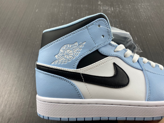 Air Jordan 1 Mid Ice Blue (GS) 555112-401