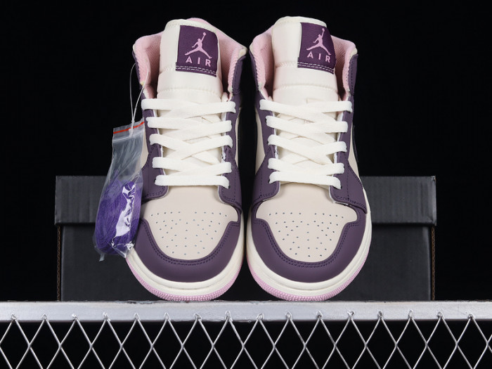 Air Jordan 1 Mid Pro Purple Desert Sand 555112-500