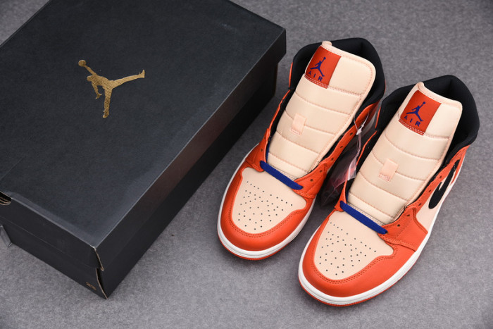 Air Jordan 1 Mid Team Orange Black 852542-800