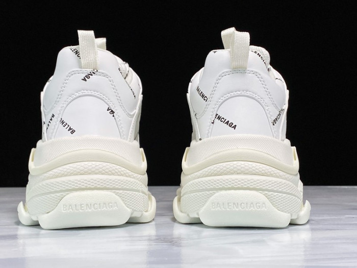 Balen TRIPLE S TRAINERS WHITE  LETTERS  541624 W09O1 8013