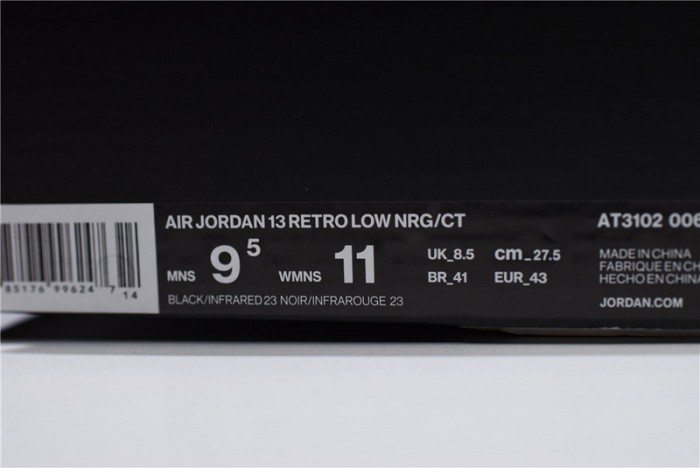 Air Jordan 13 Retro Low Clot Black Red AT3102-006