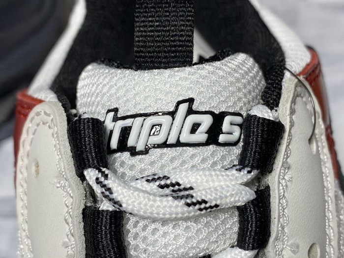 Balen TRIPLE S TRAINERS CLEAR SOLE BLACK /BROWN/ RED 541624  W09O1 9000